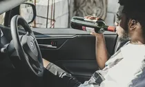 Driving & Drinking Law, drinking in car