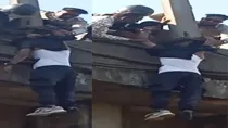 vadodara man saved after falling from bridge 