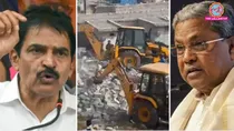 bengaluru authoritie demolished more than 200 houses Siddaramaiah dk shivkumar attacked by kc venugopal