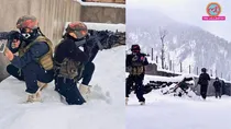 Over 30 Pakistani terrorists active in Jammu warns intel indian Army searching high mountains in snowfall