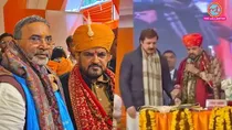uttar pradesh story purvanchal bahubali dhananjay singh and brijesh singh attend brijbhushan rashtra katha in gonda