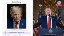 Trump posts picture of himself as ‘Acting President of Venezuela’