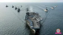 Iran protests US Strike group 3 reportedly moving towards middle east with cvn 72