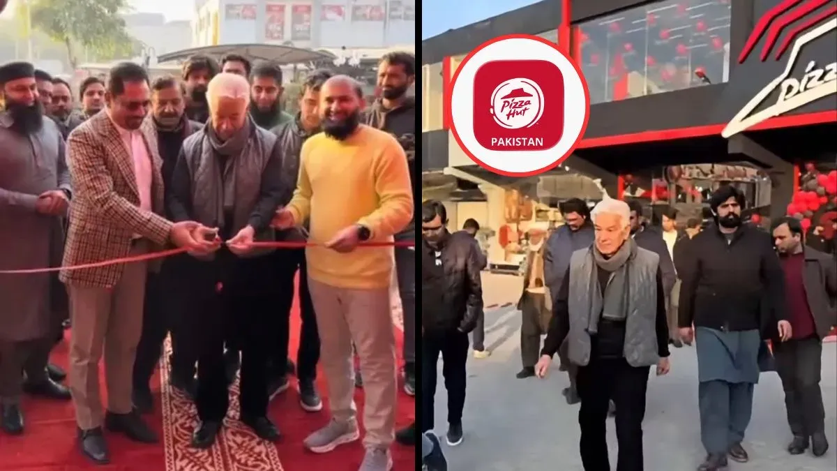 ख्वाजा आसिफ से नकली 'Pizza Hut' की मसखरी, फीता कटवाकर पूरे पाकिस्तान में नाक कटवा दी!