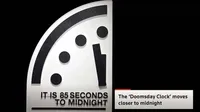 Scientists set doomsday clock closer to midnight