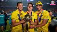 Josh Hazlewood, Mitchell Starc, Pat Cummins