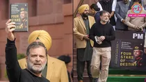 Rahul Gandhi with mm narvane book four stars of destiny
