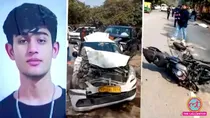 delhi dwarka scorpio accident teen driver bike rider