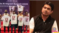 youth congress chief uday bhanu chhib arrested on ai summit shirtless protest row