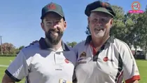 Father and son stun cricket world with astonishing record partnership Darren Cheek and Sam Cheek