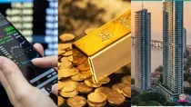 share vs gold vs real estate