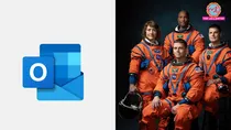 Artemis II crew Reid Wiseman experiences issues with Microsoft Outlook on their way to the Moon, asks ground crew for assistance.