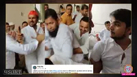 maulana beaten by sp workers for remarks against dimple yadav