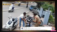 thieves fooling policeman viral video is scripted