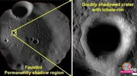 chandrayaan 2 sends data that shows ice buried on lunar surface south pole crater isro