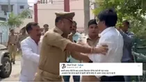 swami prasad maurya beaten viral video bjp mla beaten fact check