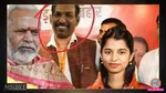 maithili thakur with manohar lal dhakad and swami chinmayanand edited photo viral 