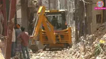 Varanasi dalmandi bulldozer demolition drive