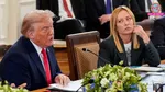 Donald Trump Giorgia Meloni G7 Summit