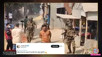west bengal election army lathicharge viral video not india bangladesh