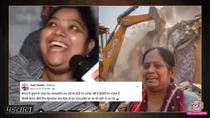 west bengal election bjp supporter woman house demolition viral video fake delhi slum notice truth
