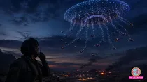 downed f15 us fighter pilot reported Iranian drones swarm in jellyfish shape