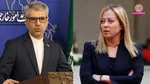 Iran, Italy, Esmaeil Baqaei, Giorgia Meloni, Meloni