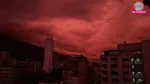 Caracas red sky
