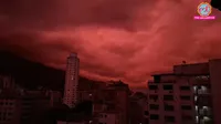 Caracas red sky