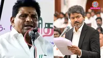 dmk mla radhakrishnan arrested over remarks on cm vijay