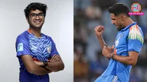 Gurnoor Brar, Saransh Jain, Gurnoor Brar bowling against Sri Lanka A, Saransh Jain bowling against Sri Lanka A, Gurnoor Brar brar taken 4 wickets, Saransh Jain taken 4 wicket, India A vs Sri Lanka A, India A vs Sri Lanka A unofficial test, गुरनूर बरार, सारांश जैन, श्रीलंका ए, भारत ए