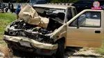 thailand monk crashed by 11-year-old boy pickup van
