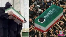 masked man at ayatollah ali khamenei funeral mohammad javad khamenei mojtaba