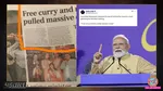 pm modi australia visit free curry roti crowd viral newspaper