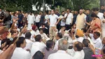 Congress dharna PM awaas