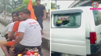 Lucknow School Van Stone Pelting