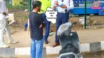 gurugram-scooter-impounded-10-lakh-fine 96-challans
