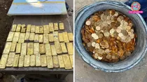 belgium boy finds gold in hidden inside wall