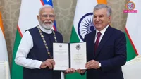 Prime Minister, Narendra Modi, Order of Oliy Darajali Dustlik, Oliy Darajali Dustlik, Uzbekistan, President Shavkat Mirziyoyev, Shavkat Mirziyoyev, Tashkent
