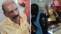 school principal Mahesh Prasad Yadav beaten