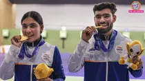 Asian Games 2026, India shooting gold, 10m air pistol mixed team, Kamaljeet, Suruchi Singh, Aichi-Nagoya Asian Games, NRAI selection switch, Asian Games shooting record, India first shooting gold, एशियन गेम्स 2026, सुरुचि सिंह, कमलजीत