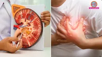 what kidney-related problems can occur in patients with heart disease & what risks can increase
