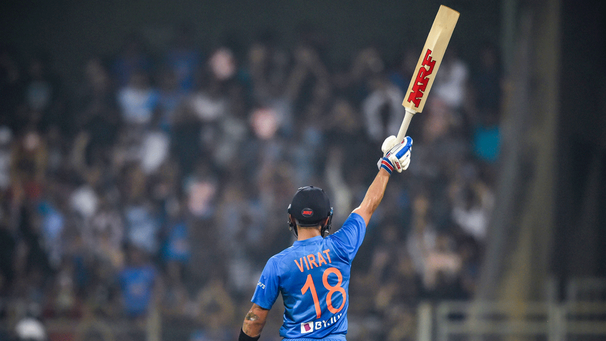 Virat Kohli Back Full Shot