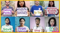 देहिंग पटकई वाइल्ड लाइफ सेंचुरी को बचाने के लिए सोशल मीडिया पर कैंपेन चलाते स्टूडेंट्स. (क्रेडिट- ट्विटर @PankazPapon)
