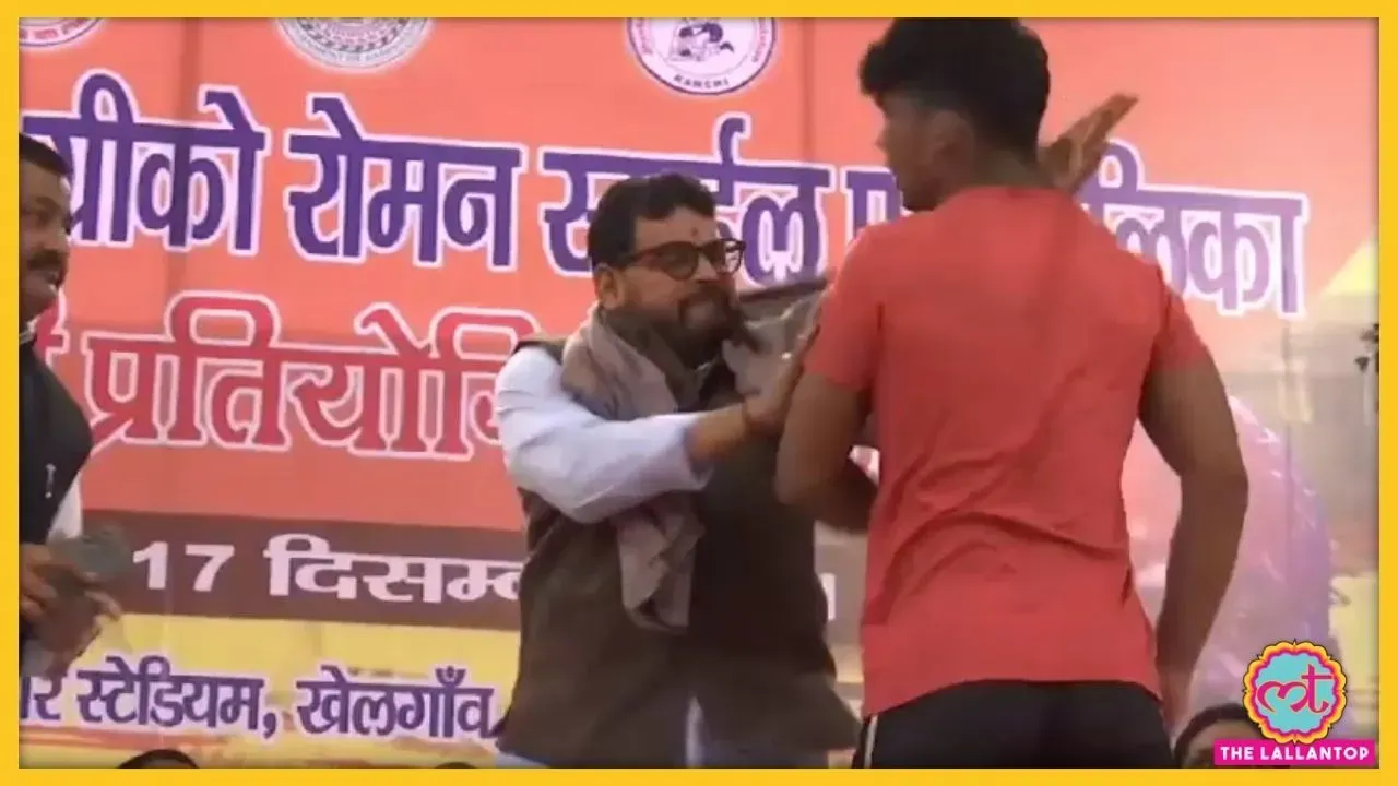 Ranchi BJP MP Brij Bhushan Singh slaps wrestler video goes viral on social  media