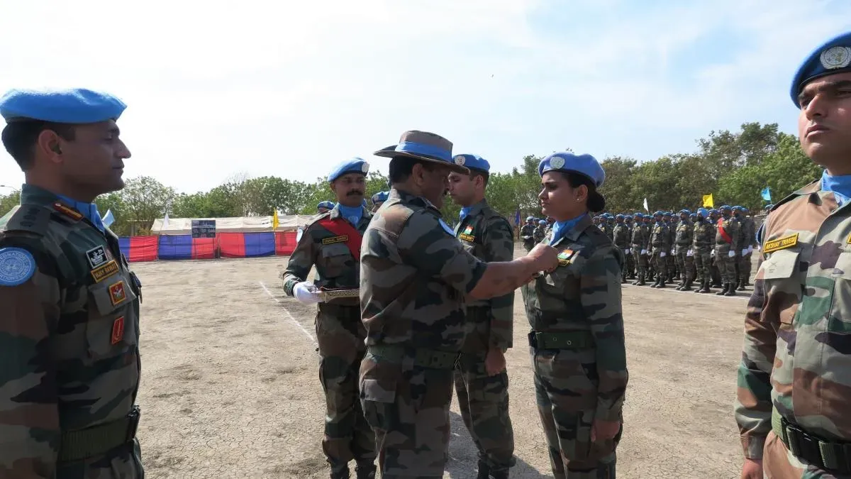 Indian peacekeepers deployed with UNMISS honoured with UN medal for exemplary service - India Today