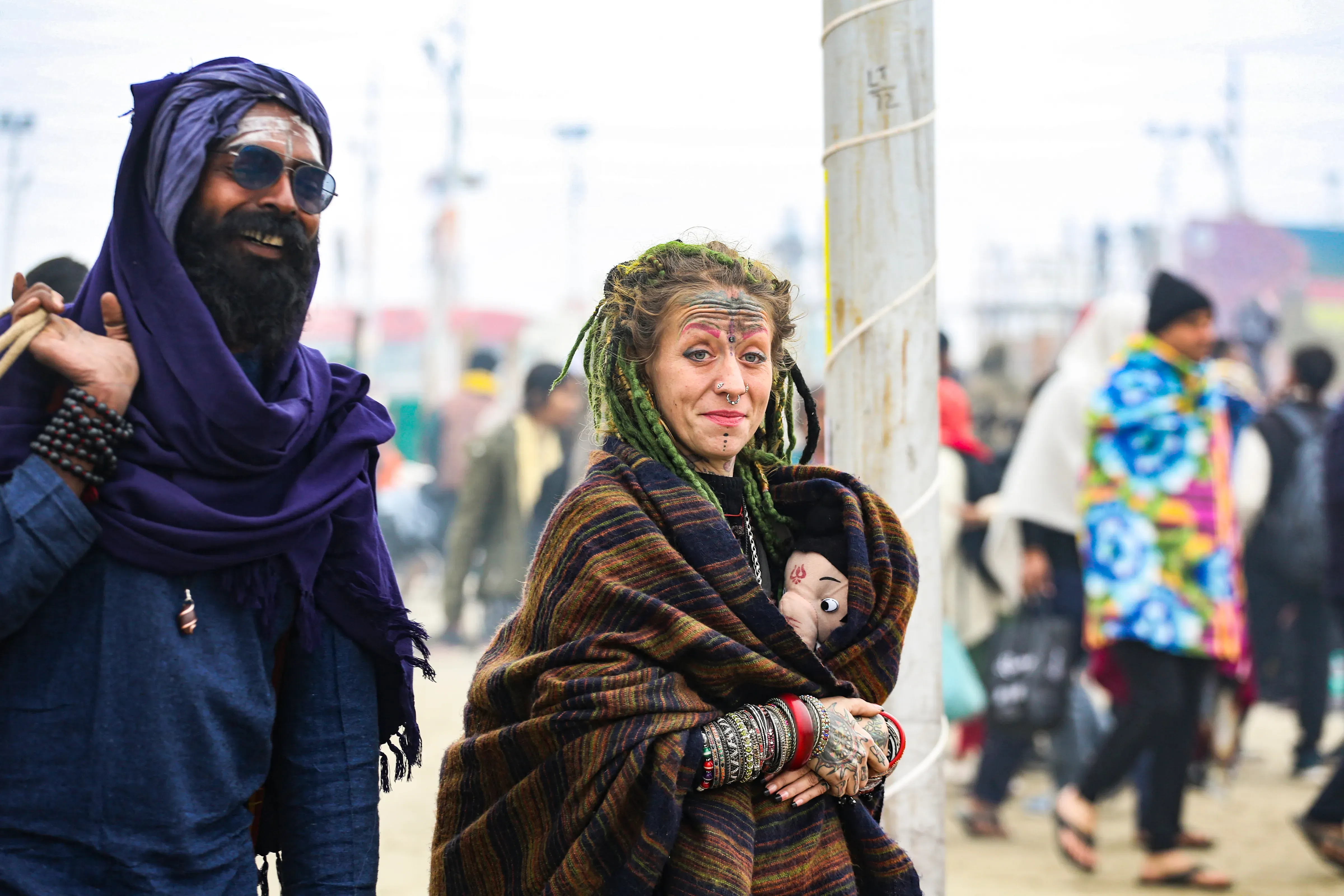 foreign ravellers in mahakumbh