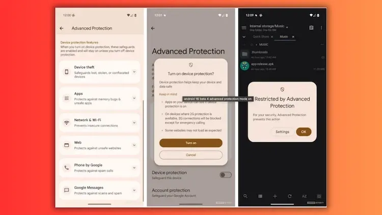 Advanced Protection mode