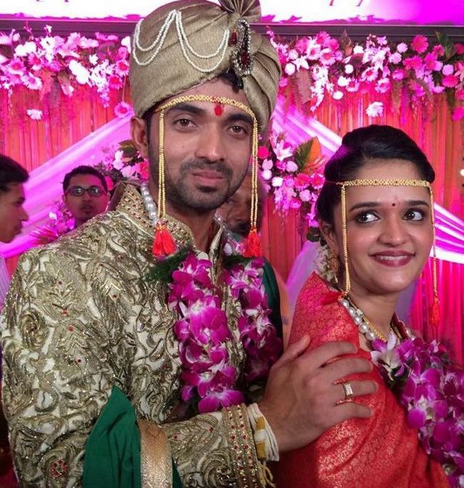 3 Ajinkya Rahane Radhika Dhopvka