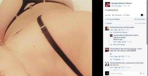 Kandeel is upset about her getting fat.